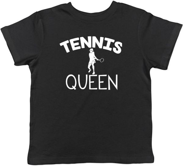 

tennis queen childrens kids t-shirt boys girls men's t-shirts, White;black