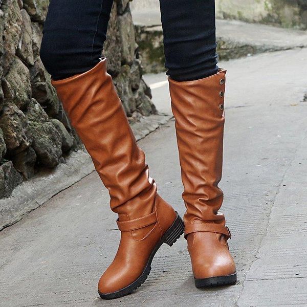 

boots low heel woman will code knight 2021 solid color, Black
