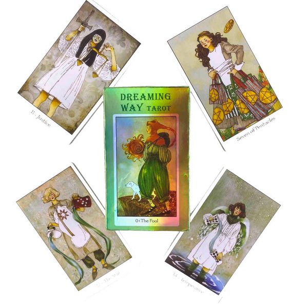 

dreaming way oracles cards leisure party table game fortune-telling prophecy tarot deck with guide book