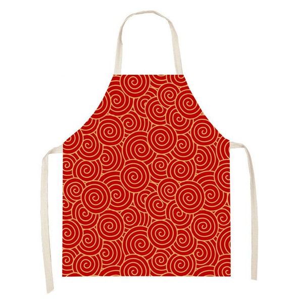 

aprons forbidden city culture chinese style apron canvas cotton and linen geometric pattern studio can wipe hands
