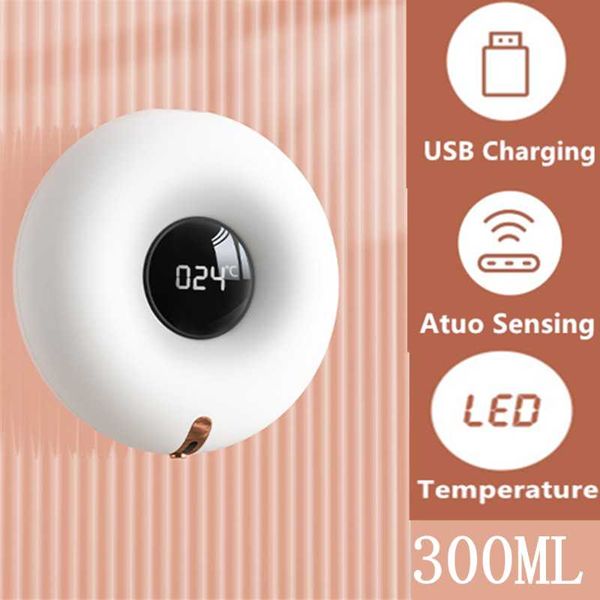 

liquid soap dispenser usb charging smart sensor foam auto induction touchless hand sanitizer for bathroom