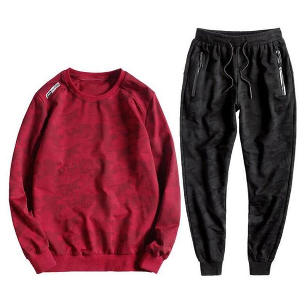 

men's hoodies & sweatshirts large size sports suit plus 6xl 7xl 8xl 9xl 10xl spring and autumn loose elastic sweatpants, Black