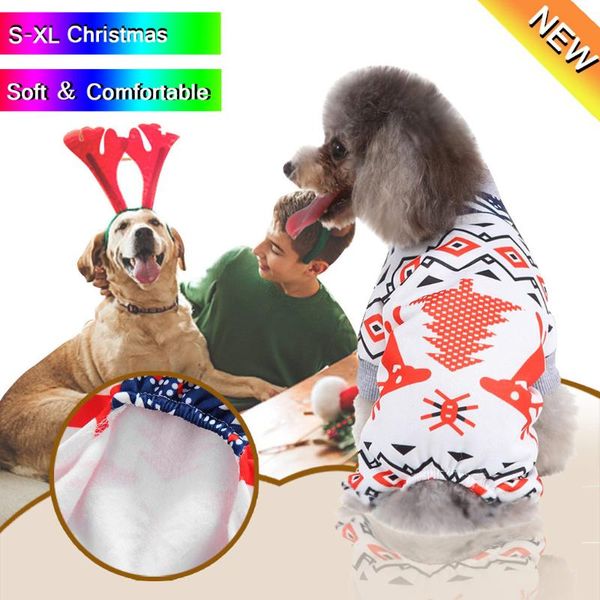 

vests for dogs s,m,l,xl pet cat dog elk print vest sweater winter warm clothing dress christmas clothes 30 apparel