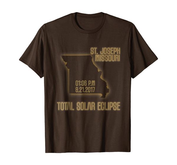 

total solar eclipse missouri august 2017 t-shirt, White;black