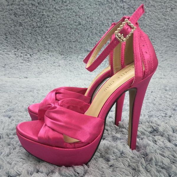 

women stiletto high heel sandal ankle strap open toe platform pink satin fashion wedding bridals party lady shoe 3463sl-b1 sandals, Black