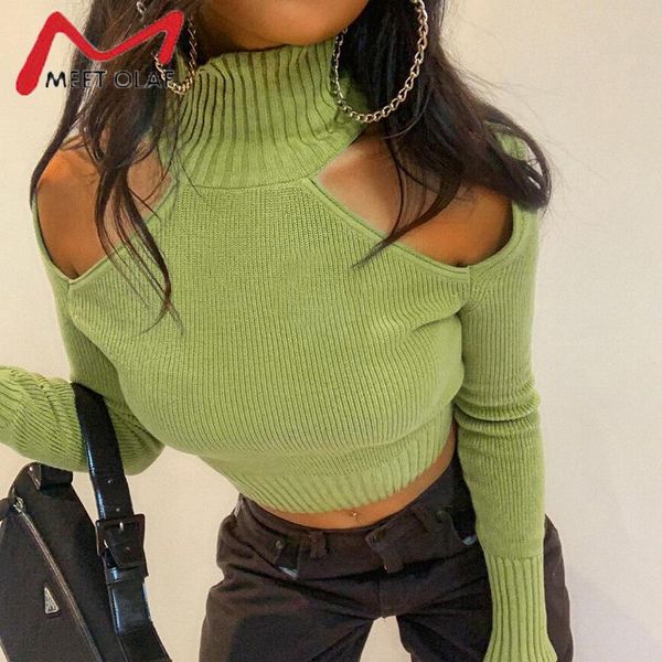 

woman tshirts y2k aesthetic ribbed knitted 90s backless lace up turtleneck long sleeve spring autumn tees women's t-shirt, White