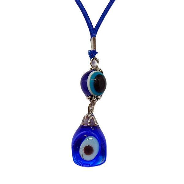 

murano glass car rearview mirror ornament handmade patterned and evil eye bead design interior decorations
