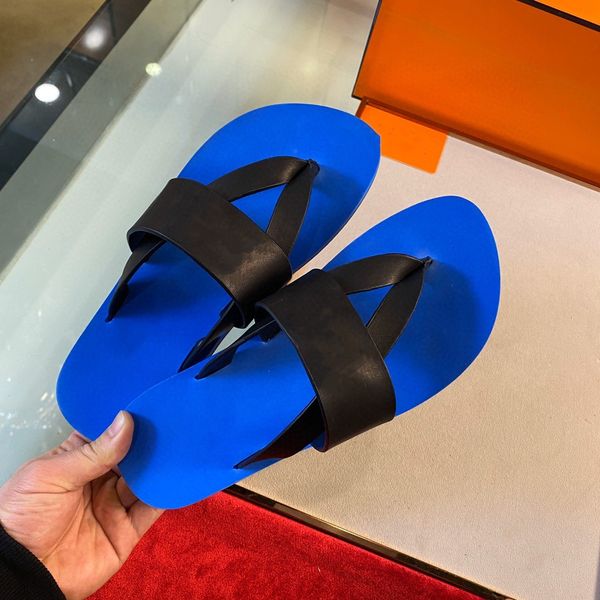 

fashion designer men slipper beach slide gear bottoms mens striped sandals causal non-slip summer huaraches slippers flip flops, Black