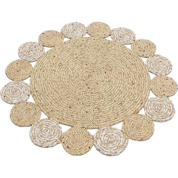 

carpets eco carpet patna natural jute round hand woven knitted straw rug