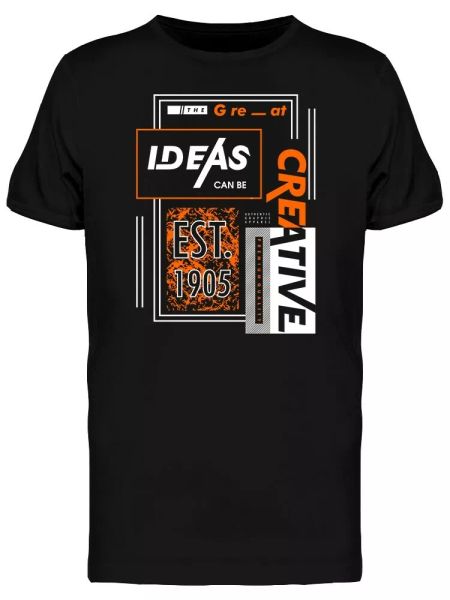 

Great Ideas Cool Awesome Graphic Men's Tee -Image by Shutterstock, White;black