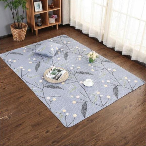 

carpets living room carpet simple cotton pad fresh pattern floating flower twill cloth soft and comfortable home rug