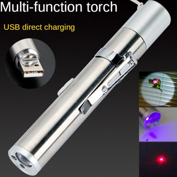 

flashlights torches usb rechargeable mini outdoor led lighting strong light multi-function