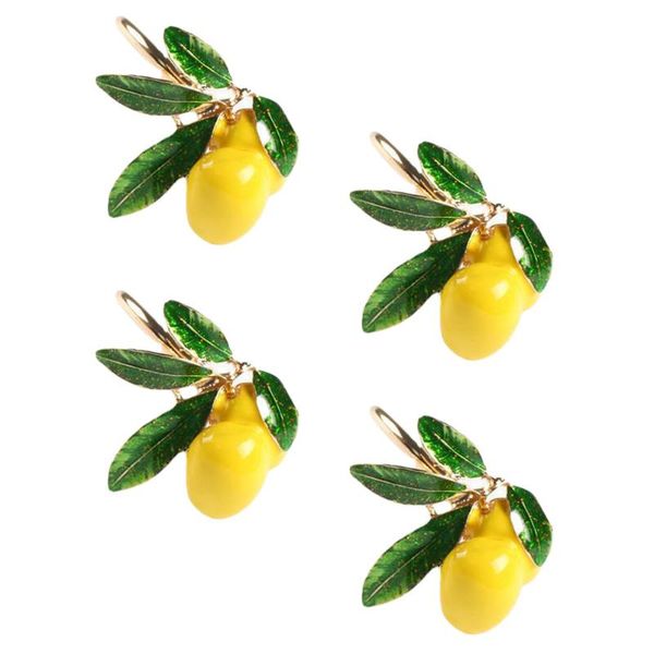 

napkin rings 4pcs alloy buckles -shaped adornment