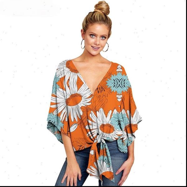 

spring summer knotted fashion women shirt and tee clothes plus size 5xl, White