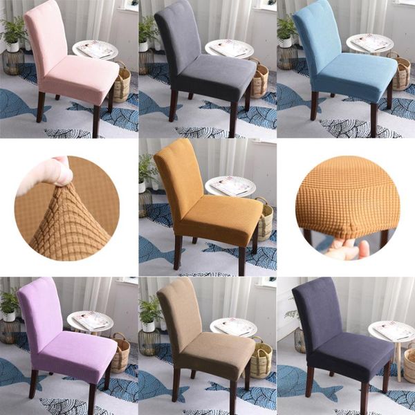

chair covers solid color spandex dining stretch velvet office seat computer cover for room banquet el dinette