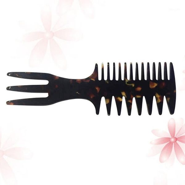 

acetate sheet comb multifunction hair creative fork spray organizer (black)1, Silver