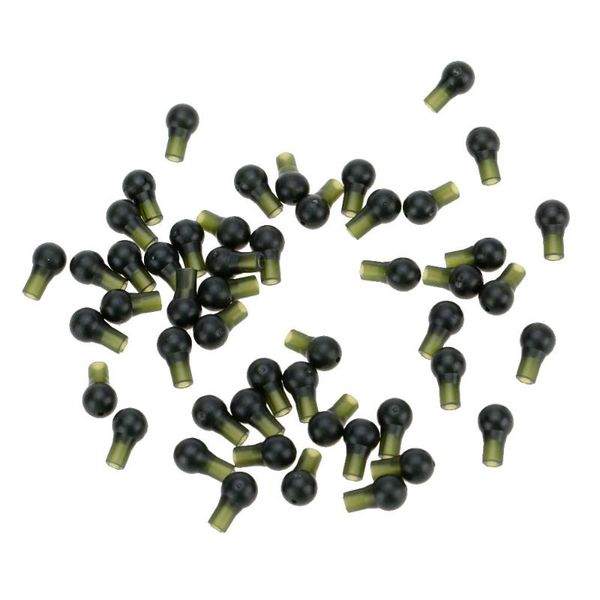 

50pcs/lot 10mm round head buffer beads carp fishing tackle terminal rigs accessories