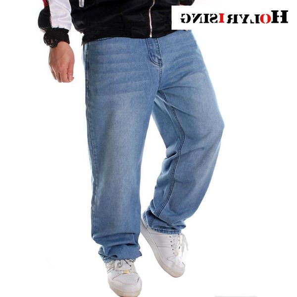 

men's jeans loose man skateboard baggy pants denim hip hop men plus size 30-46 trousers 18756-5, Blue