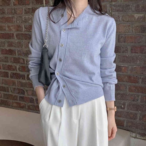 

women's sweaters female sensual sweater gx1340, elegant autumn, soft, blue skin, single-track lapel, with long, irregular sleeve iggk, White;black