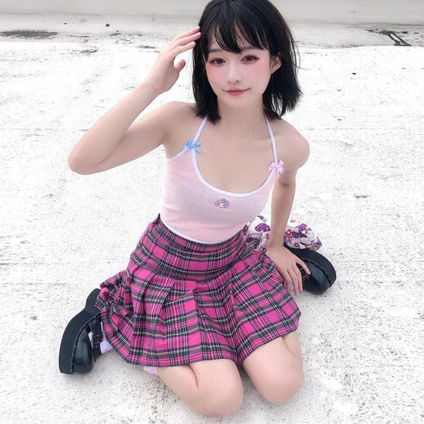 

skirts harajuku girl black sweet cute jk pleated plaid skirt soft y2k high-waisted japanese kawaii rose pink