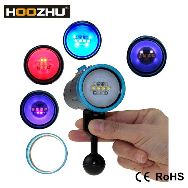 

flashlights torches selling five colors of light rechargeable diving video waterproof 120m dive v13