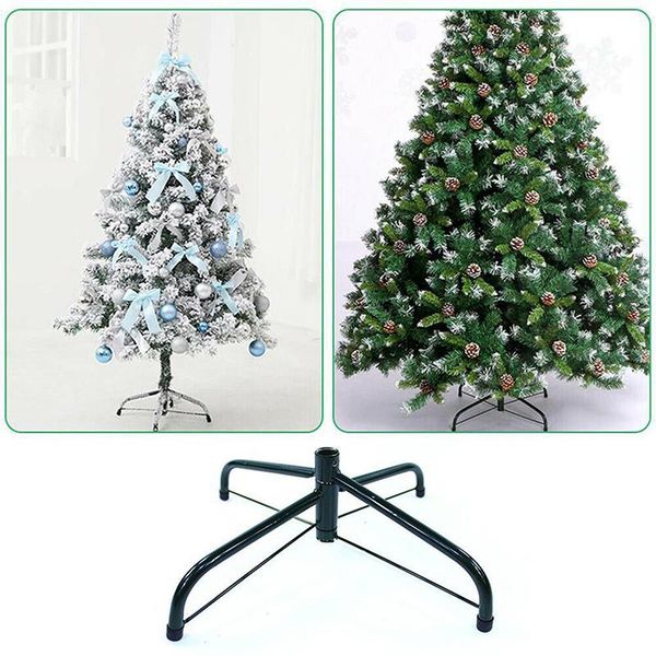 

christmas decorations 30/40/45/50/60cm tree base stand foldable iron bracket bottom holder 4 feets accessories