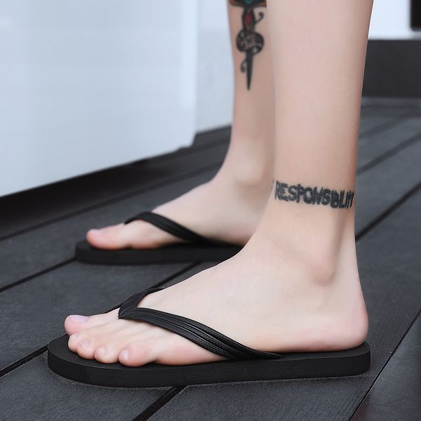 

trend fashion fall slippers slides shoes sandals women lightweight flip flops walking skateboard outdoor suitable up beach comfortable foam, Black