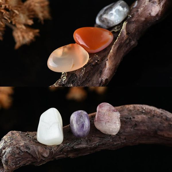 

decorative objects & figurines 20x crystal gemstone polished healing chakra stone collection display set stones decoration crafts 2