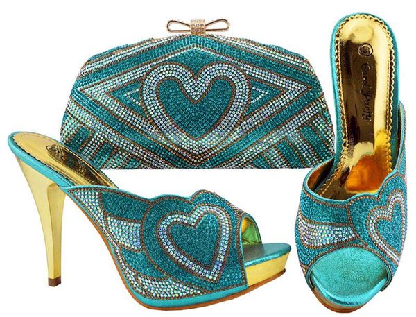 

dress shoes sky blue color italian with matching bags african women and set for prom party summer sandal jzc005, Black