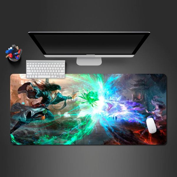 

mouse pads & wrist rests blood chinese fighting style pad natural rubber abrasion game screen deskkeyboard mat