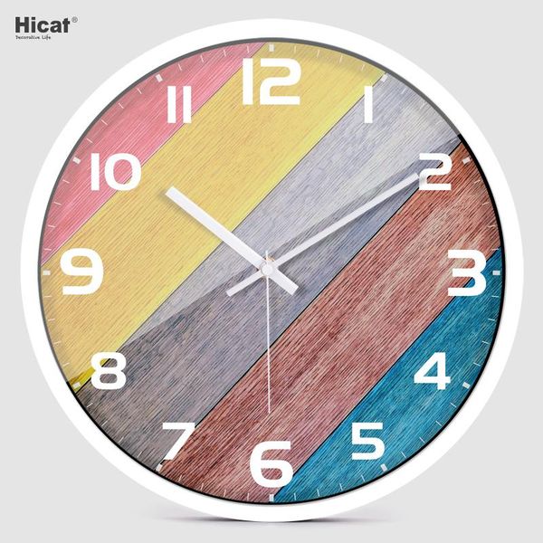 

wall clocks nordic wood silent clock modern creative living room personalized reloj pared decorativo luxury decor 6ls07
