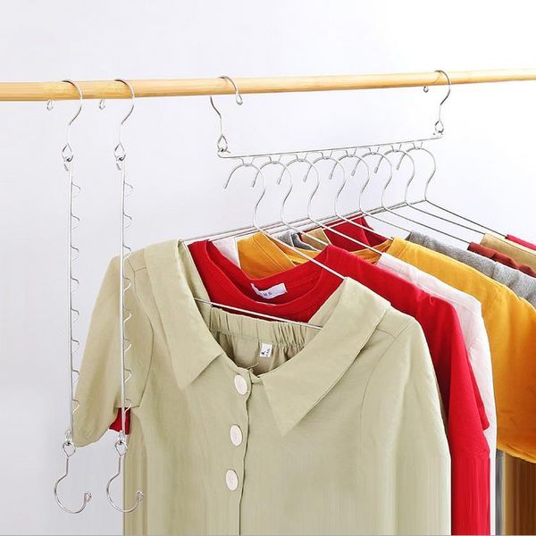 

hangers & racks coat hanger household wall-mounted metal hook storage rack closet wardrobe organizer for clothing