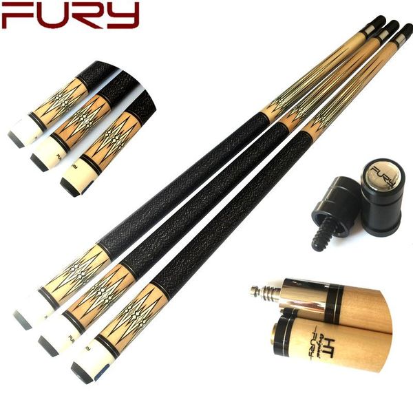 

dl-12 original fury cues 12.75mm/11.75mm brown pool cue sticks maple wood billiard 1/2 split accessories