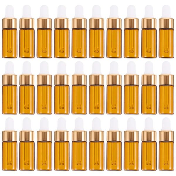 

storage bottles & jars 30pcs 5ml portable glass dropper bottle mini essential oil