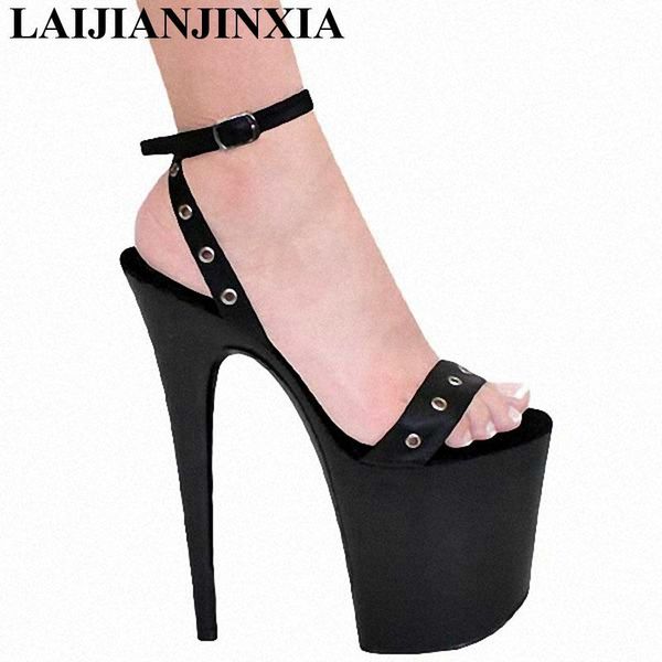 

17cm ultra heels gladiator sandals fashion high shoes for women with buckle sandalsl, Black