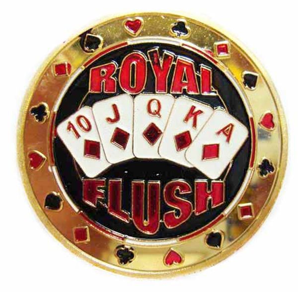Metal Poker Card Game Guard Protector Cards Souvenir Chips Dealer Coins Hold em Accessori
