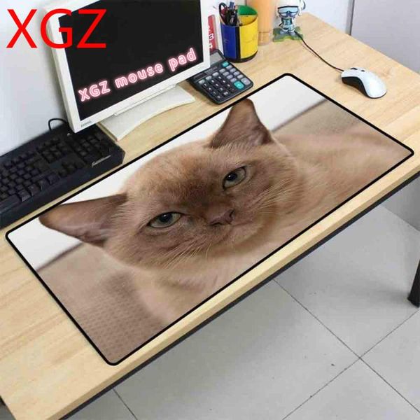 

mouse pads & wrist rests xgz mousepad cute cat pattern high definition big pad electric cool player desk 90x40cm / 80x30cm