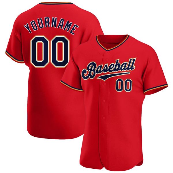

custom red navy-old-897987 gold authentic baseball jersey, Blue;black