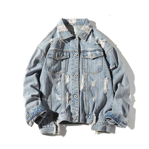 

men's jackets men light blue denim jacket warm coat casual retro streetwear 5xl, Black;brown