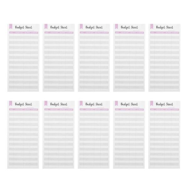 

gift wrap 18pcs budget sheets cash plan cards portable expense