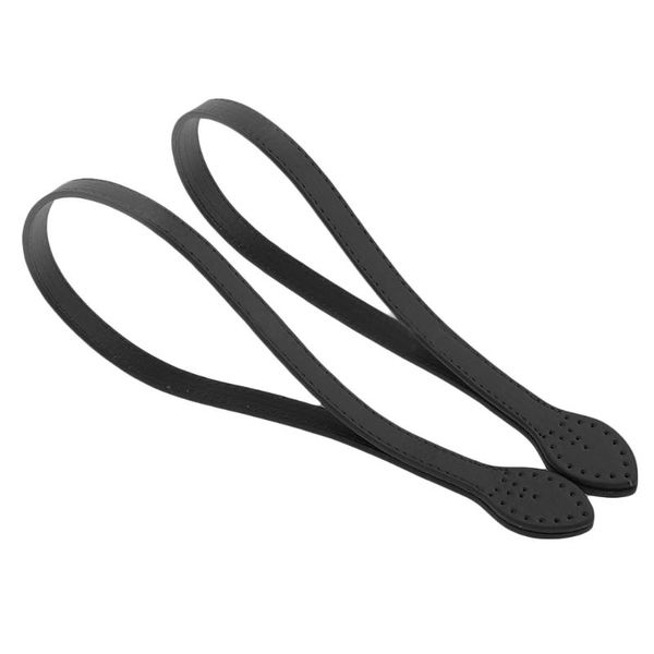 

bag parts & accessories /pair 60cm long women girls detachable pu leather strap belt handle shoulder handbag band, Black