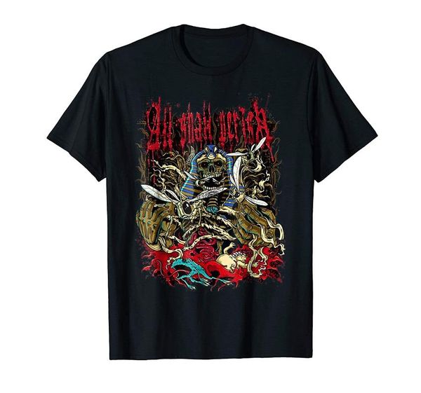 

men's t-shirts serougy all shall perish t-shirt, White;black