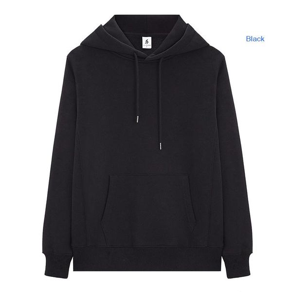 

gym clothing fashion colorful hoodies men's thicken clothes winter 4xl plus size sweatshirts men hip hop streetwear solid fleece man ho, White;black