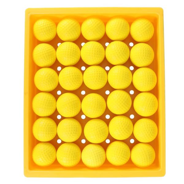 

golf balls 30 pcs practice indoor training aid soft pu slow rising toys (42mm, green)