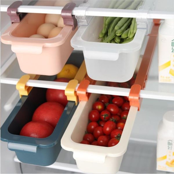 

storage bottles & jars rack hang on mezzanines of refrigerator save space extend capacity drawer design easy convenient to put and take