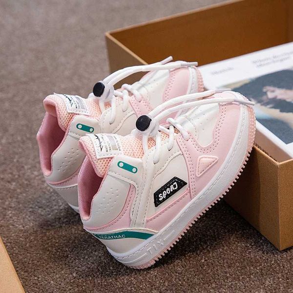 

kids shoes for baby girls autumn casual basketball sneakers for boys fashion sports children's trainers high gang shoes 1-8 year g1025, Black;red