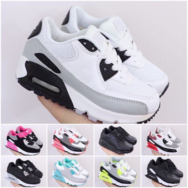 

2021 kids shoes baby ii shoe sports orthopedic youth kid trainers infant girls boys running sneakers 16 colors size 28-35, Black