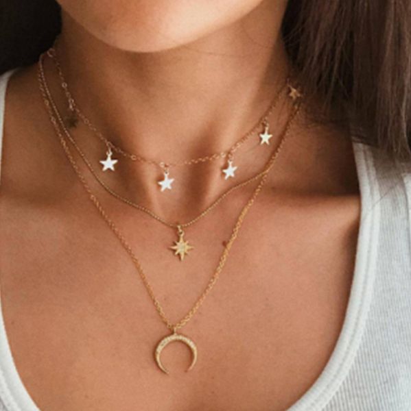

jewelry choker pendant crystal necklace for women necklaces charm gold silver chain rhinestone luxury chokers trendy party gifts anniversary, Golden;silver
