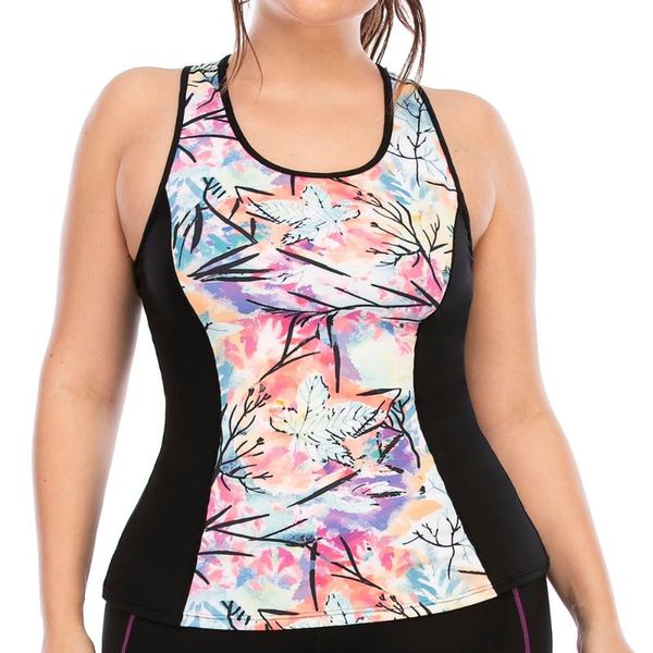 

yoga outfit quick dry plus size women gym sportswear vest fitness tight woman sleeveless tank clothing running pants