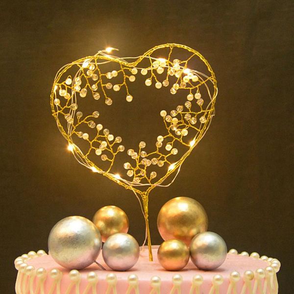 

other event & party supplies 3pcs metal happy birthday cake er artificial flowers ers for diy baby shower decor baking